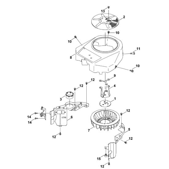 Picture of F - Copertura/girante ventilatore FH430V-AS54
